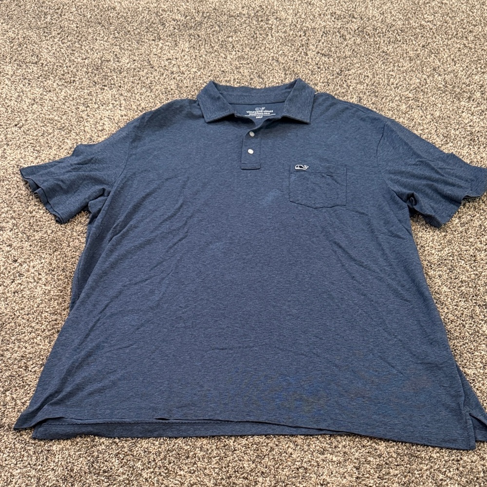 Vineyard Vines Edgartown Navy Polo Shirt Men's XXL